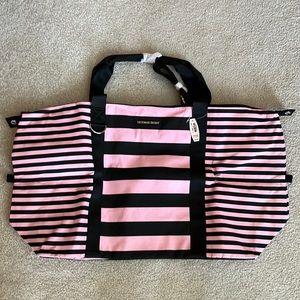 Large Victoria’s Secret Canvas Travel/Tote Bag NWT